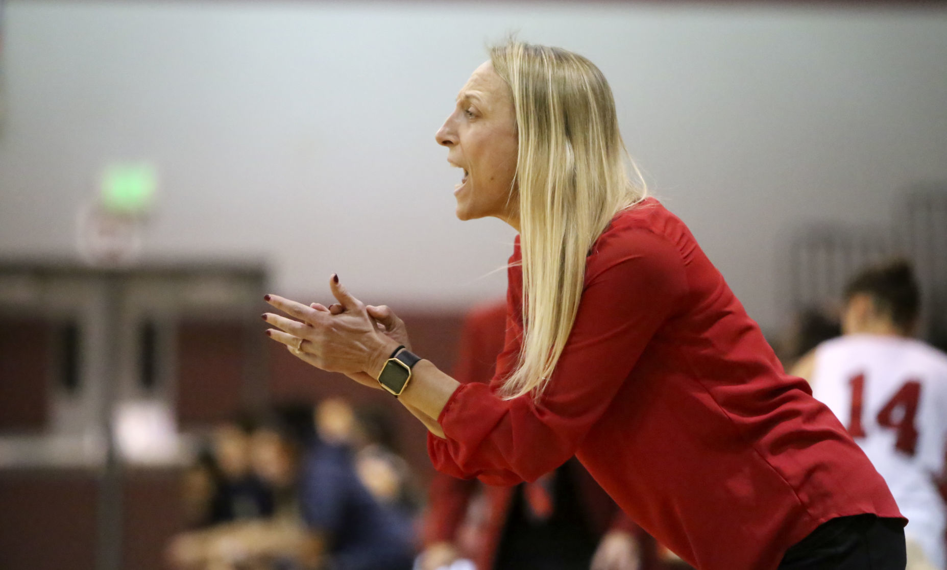 Lake Station girls basketball coach Kristy Hite